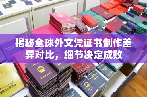 新绛揭秘全球外文凭证书制作差异对比，细节决定成败